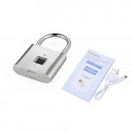 HK408 Rechargeable IP66 Waterproof Keyless Fingerprint Padlock