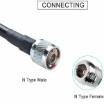 3D-FB 50ohm N Male To N Male Coaxial Cable - 5/15 Meter