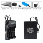 Universal 4 Slot 14500/16340/18650/26650/AAA/AA USB 3.7v Li-ion Battery Charger