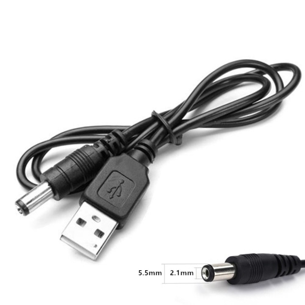 USB 2.0 A Male To DC 5.5mm*2.1mm Power Cable USB 2.0 A Male To DC 5.5mm*2.1mm Power Cable