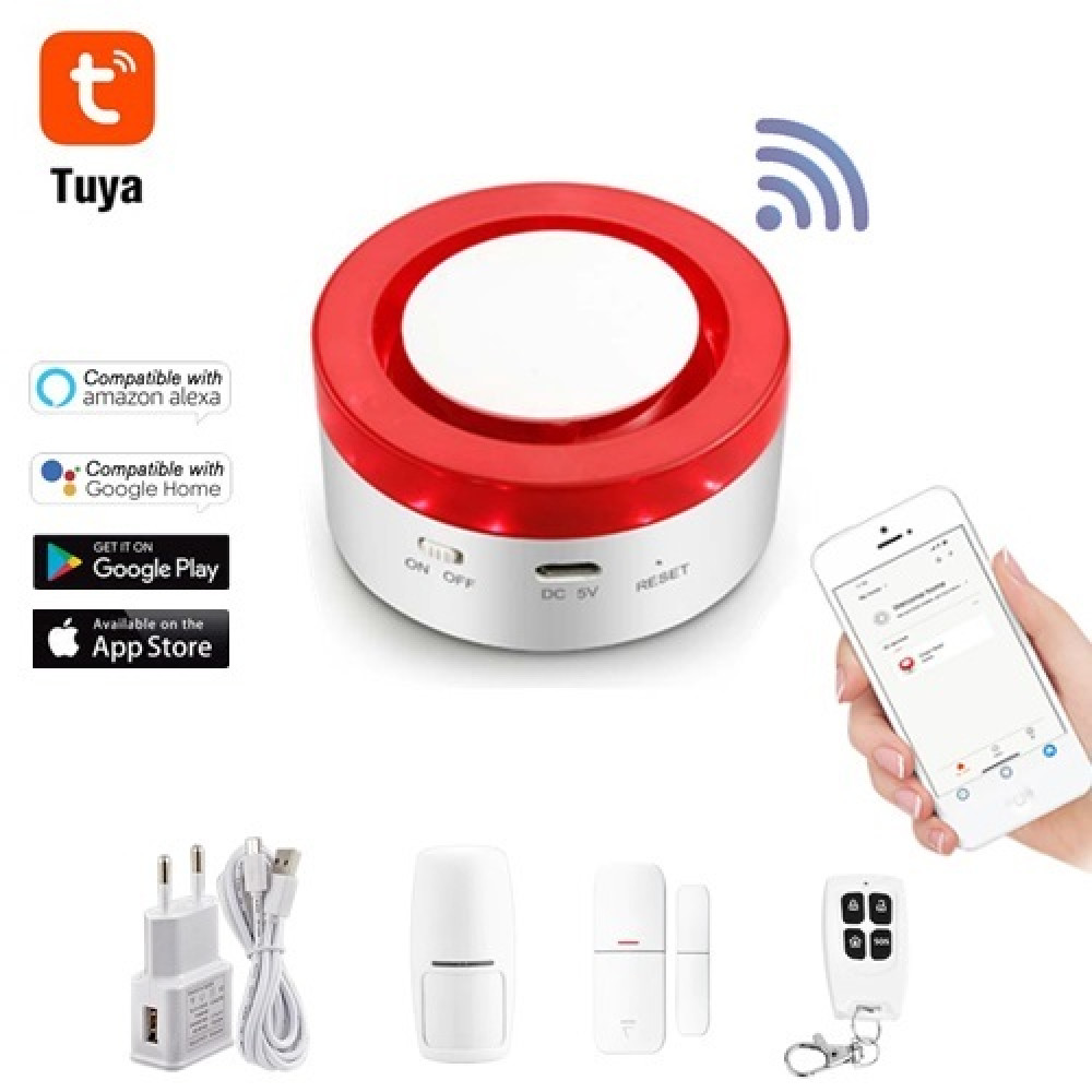 TUYA H1 433mhz Wireless WiFi Anti-Theft Home/Office Alarm System TUYA H1 433mhz Wireless WiFi Anti-Theft Home/Office Alarm System