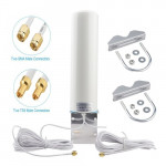 4G LTE 12dBi SMA/TS9 Male Dual Connector Omni-Directional Antenna