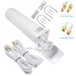 4G LTE 12dBi SMA/TS9 Male Dual Connector Omni-Directional Antenna