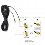 RF-SMA Male To RF-SMA Female WiFi Antenna Extension Cable