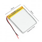 504050 3.7V 1200mAh Rechargeable Lithium Polymer Battery