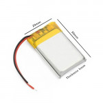 502030 3.7V 300mAh Rechargeable Lithium Polymer Battery