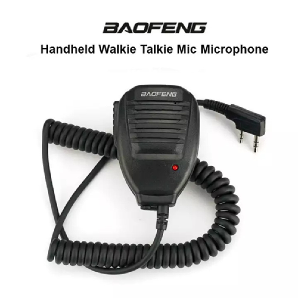 BAOFENG 2 Pin Walkie Talkie Handheld PTT Remote Speaker - K Port