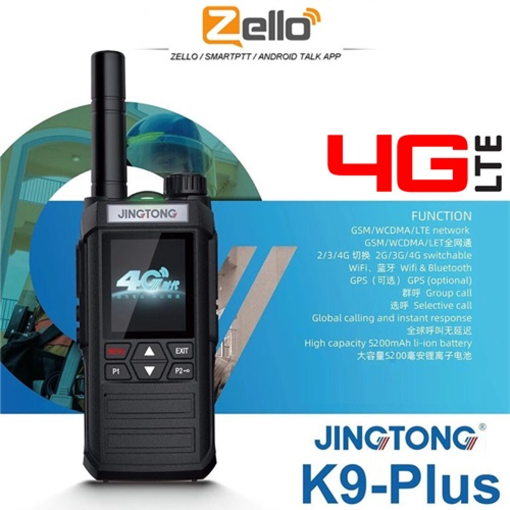 JINGTONG K9 PLUS ZELLO 4G LTE Network Walkie Talkie (SATU MALAYSIA) JINGTONG K9 PLUS ZELLO 4G LTE Network Walkie Talkie (SATU MALAYSIA)