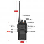 BAOFENG BF-S56 Max UHF 10W High Power IP67 Waterproof Walkie Talkie - 10KM