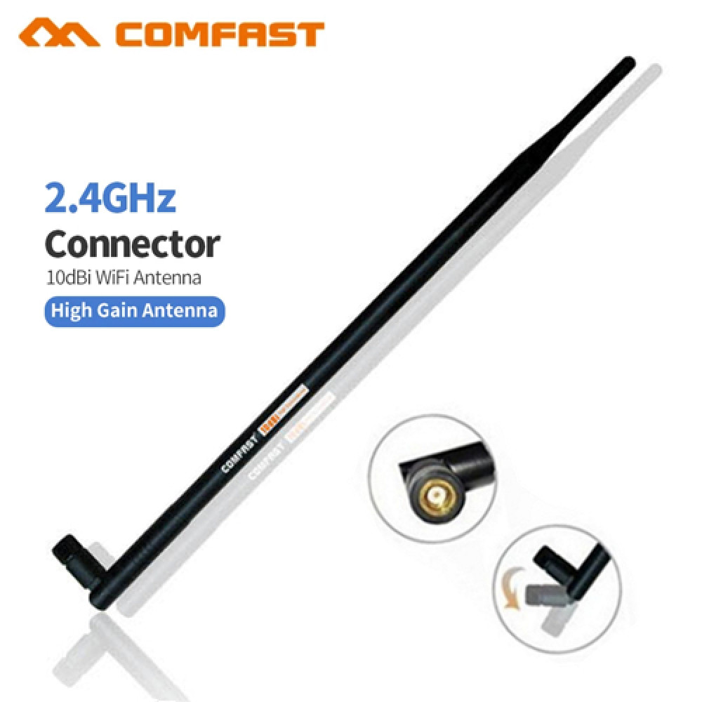COMFAST 10dBi 2.4ghz High-Gain RP-SMA Omni WiFi Antenna