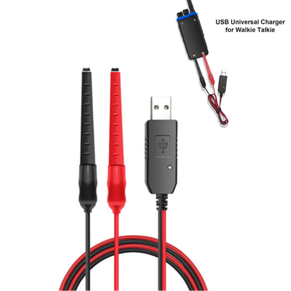 USB 3.7V/7.4V Universal Walkie Talkie Battery Clip Charger