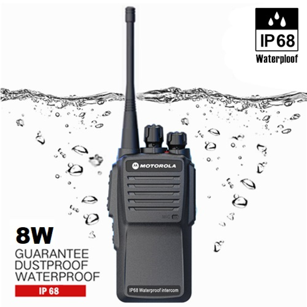 MOTOROLA GP320 UHF 8W IP68 Waterproof Walkie Talkie - 8KM MOTOROLA GP320 UHF 8W IP68 Waterproof Walkie Talkie - 8KM