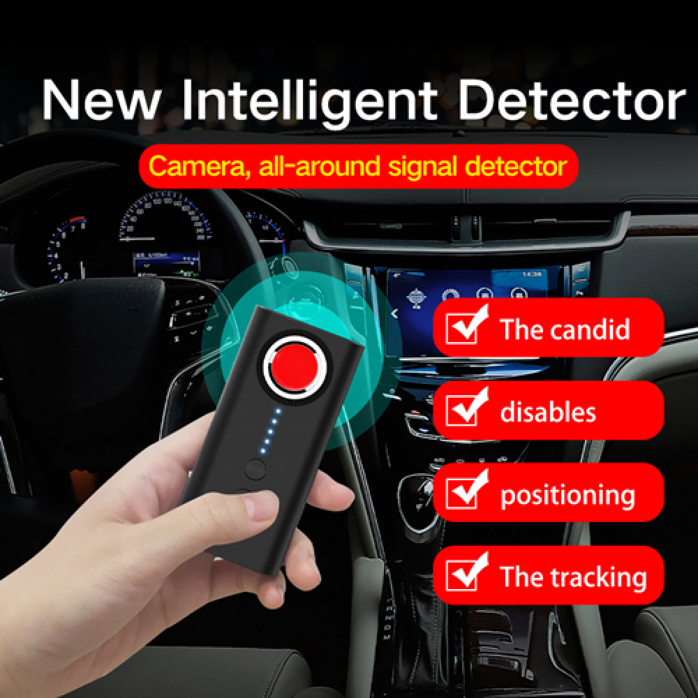 T1 GPS Tracker Finder + Camera Spy Bug Wireless RF Signal Detector
