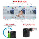 MD29 Mini Day & Night PIR Human Motion Detection Video Camera