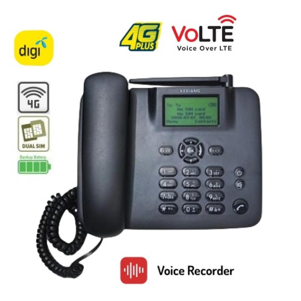 KEXIANG KX888 4G LTE Dual Sim Card Wireless Desk Phone KEXIANG KX888 4G LTE Dual Sim Card Wireless Desk Phone