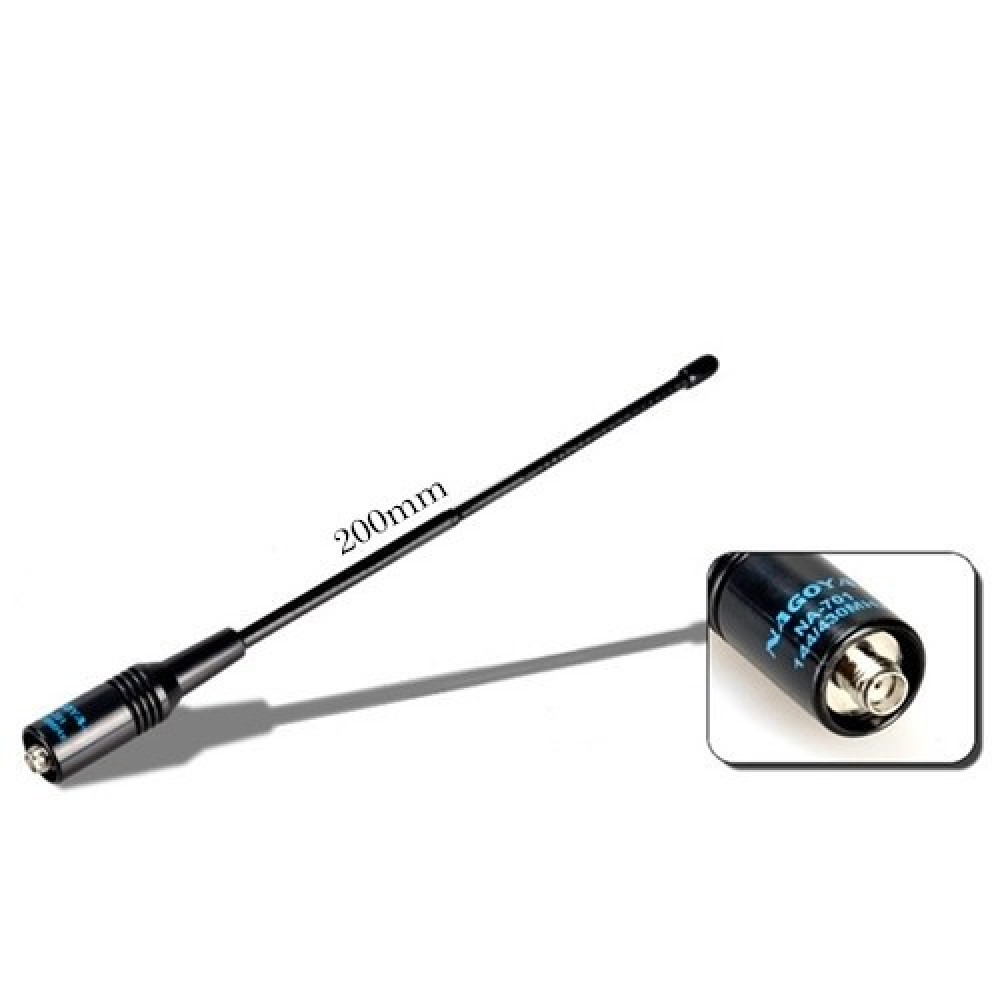 Antenne Nagoya NA-701 20,3cm VHF/UHF - SMA Femelle - Pour Radios BaoFeng BTECH - 144/430MHz