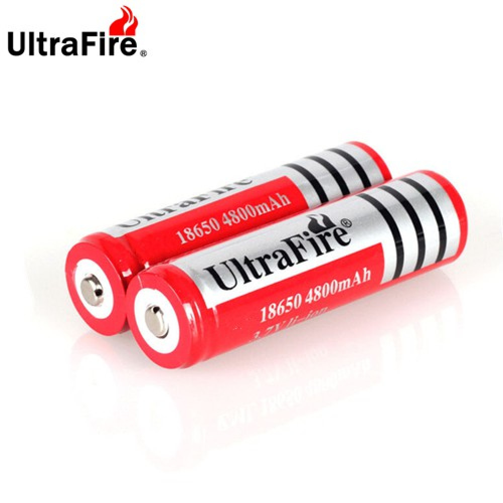 ULTRAFIRE BRC 18650 3.7v 4800mah Rechargeable Liion Battery 2 Unit