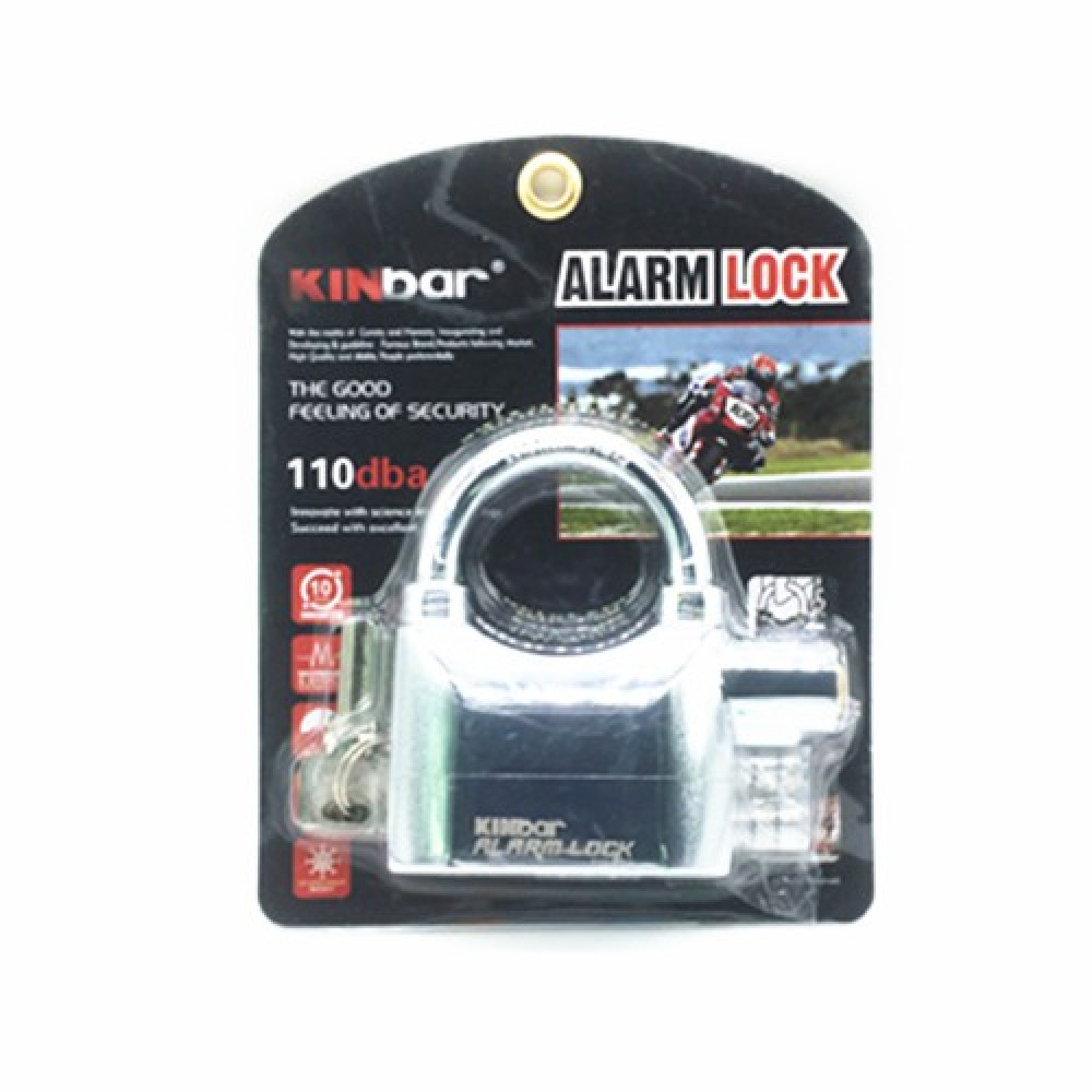 KINBAR 110db Anti Theft Siren Alarm Padlock