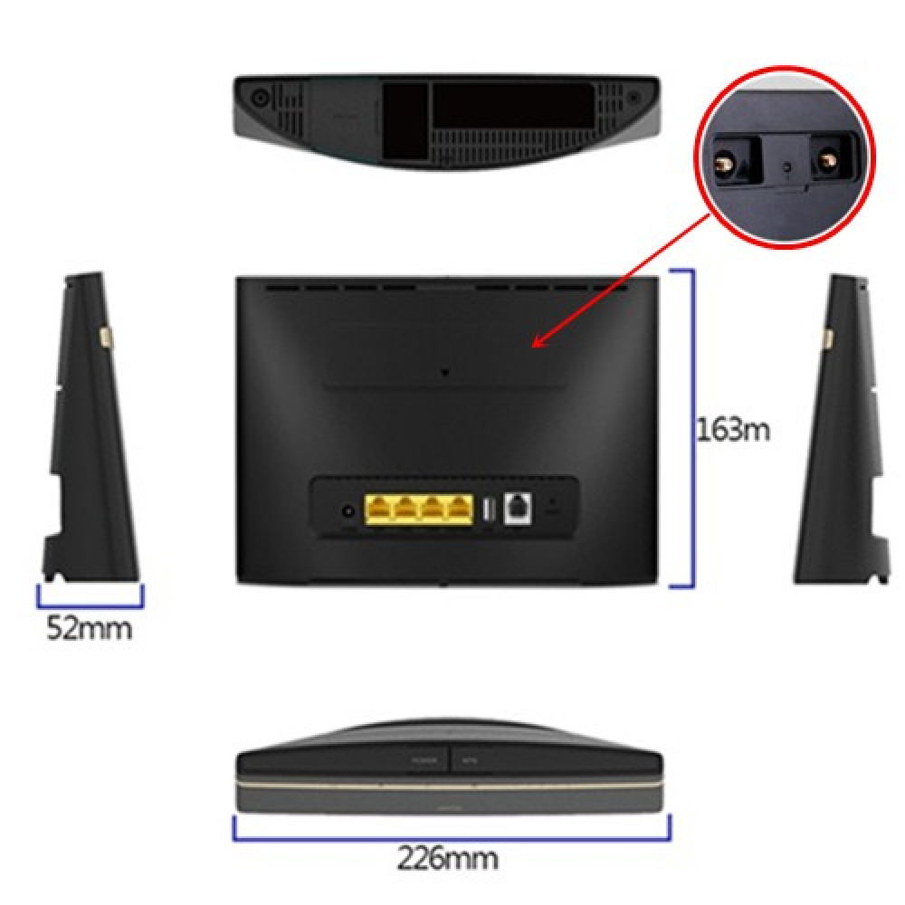 HUAWEI B525S65A 4G+ LTE CAT6 Broadband WiFi Modem Router (DIGI/UNIFI)