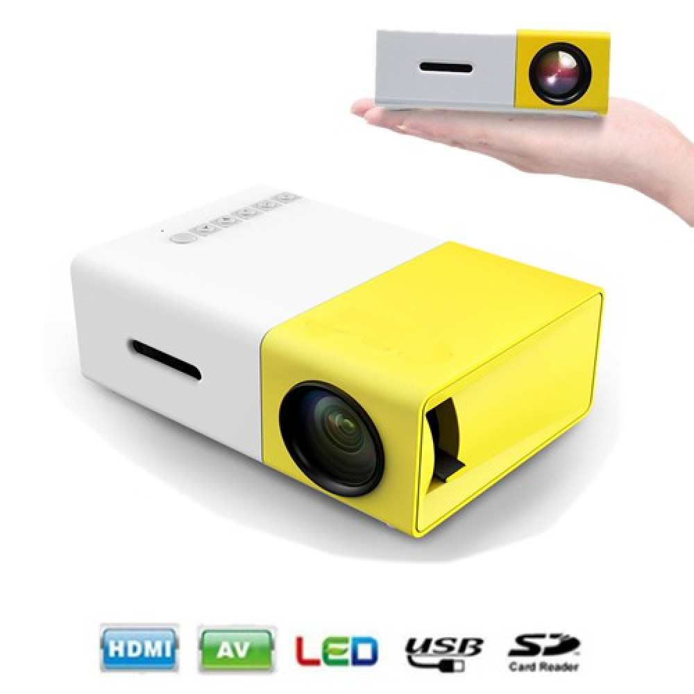 YG-300 Home Mini LED Projector - 400~600 Lumens