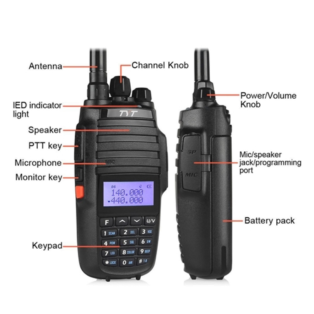 TYT THUV8000D Dual Band 10W High Power Walkie Talkie 10KM