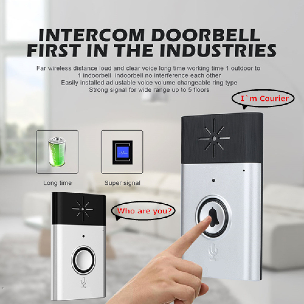 H6 Wireless 2 Way Voice Doorbell