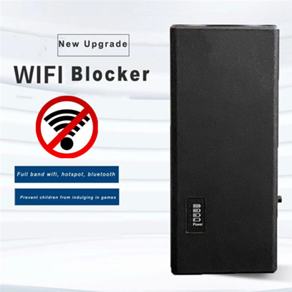 Wi Fi Router Wave Blocker 2.4GHz+5.2GHz+5.8GHz WiFi Bluetooth Hotspot Portable Signal Blocker
