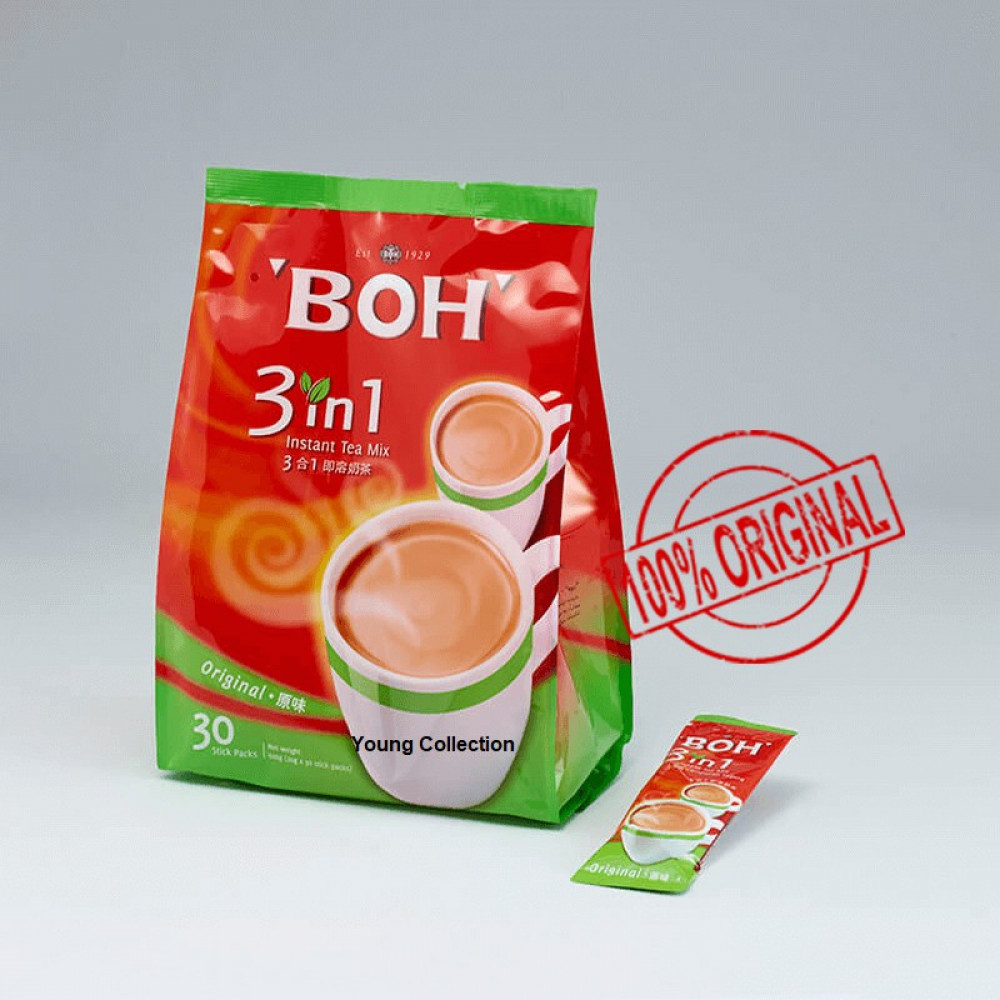 BOH Original 3 in 1 Instant Tea Mix 30 x 20g (600g) EXP JUL 2021 BUY 2 SAVE MORE BOH Original 3 in 1 Instant Tea Mix 30 x 20g (600g) EXP JUL 2021 BUY 2 SAVE MORE