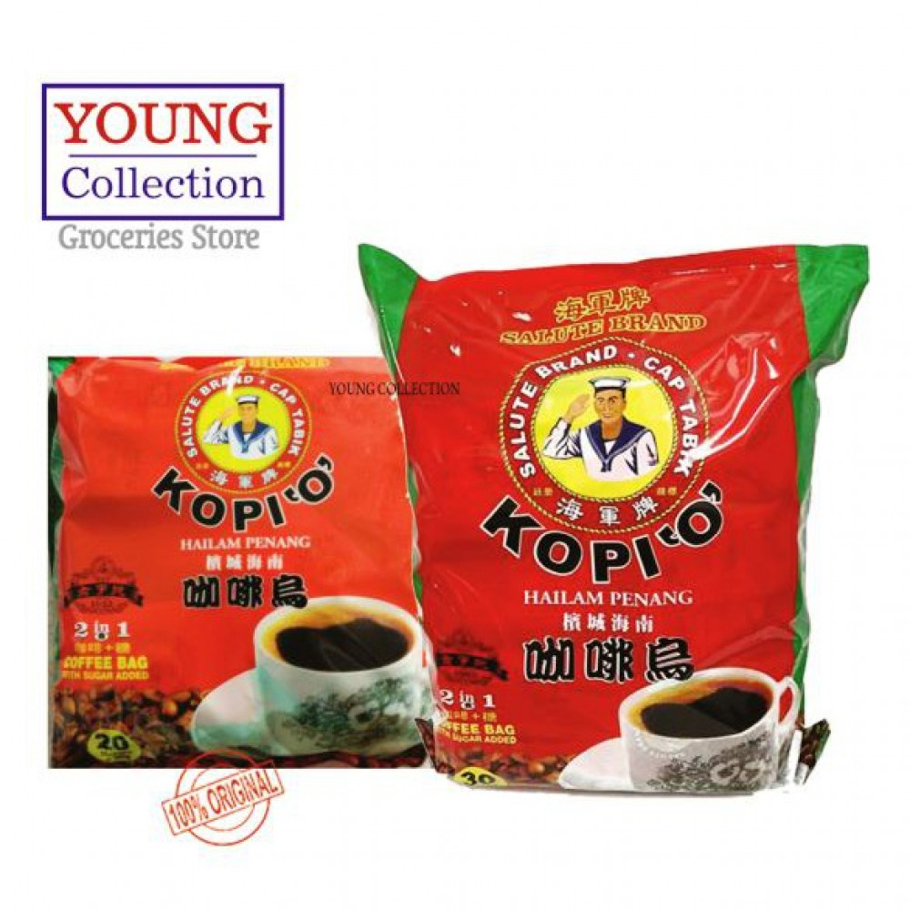 Salute Brand Cap 2 in 1 Kopi 'O' 30 sachets x30gm Buy 4 save more Salute Brand Cap 2 in 1 Kopi 'O' 30 sachets x30gm Buy 4 save more