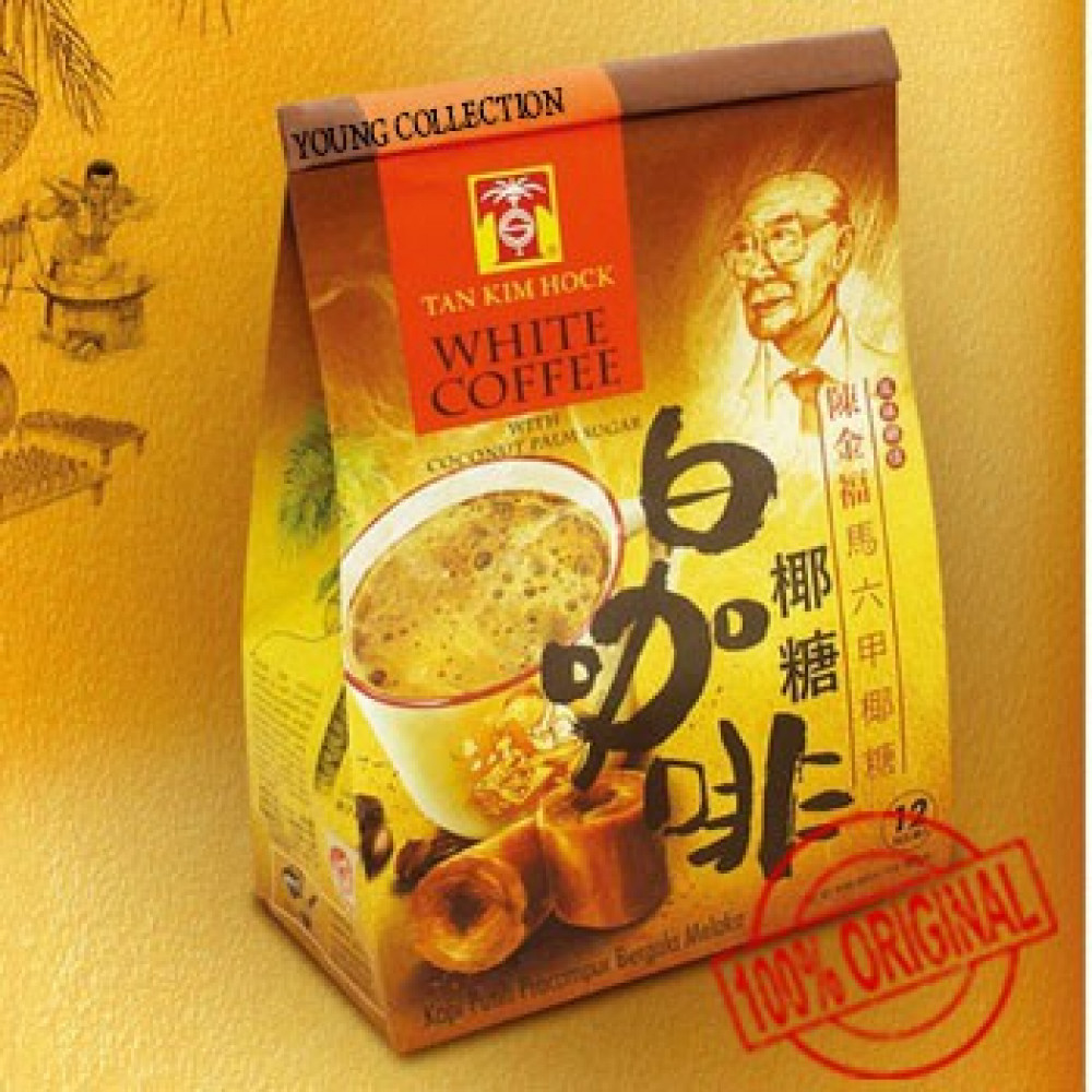 TAN KIM HOCK WHITE COFFEE WITH COCONUT PALM SUGAR TAN KIM HOCK WHITE COFFEE WITH COCONUT PALM SUGAR