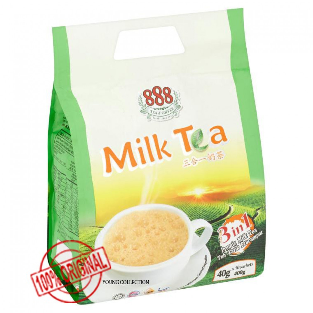 888 3 IN 1 PREMIX MILK TEA 10sachets X 40g (400G)