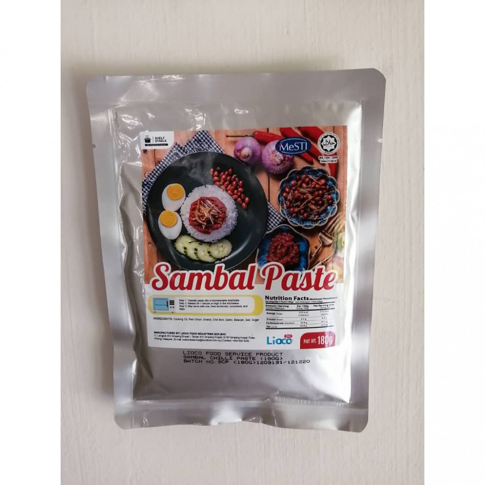 Lioco Food Sambal Paste/Sauce 180gm ( Ready To Eat ) HALAL Lioco Food Sambal Paste/Sauce 180gm ( Ready To Eat ) HALAL