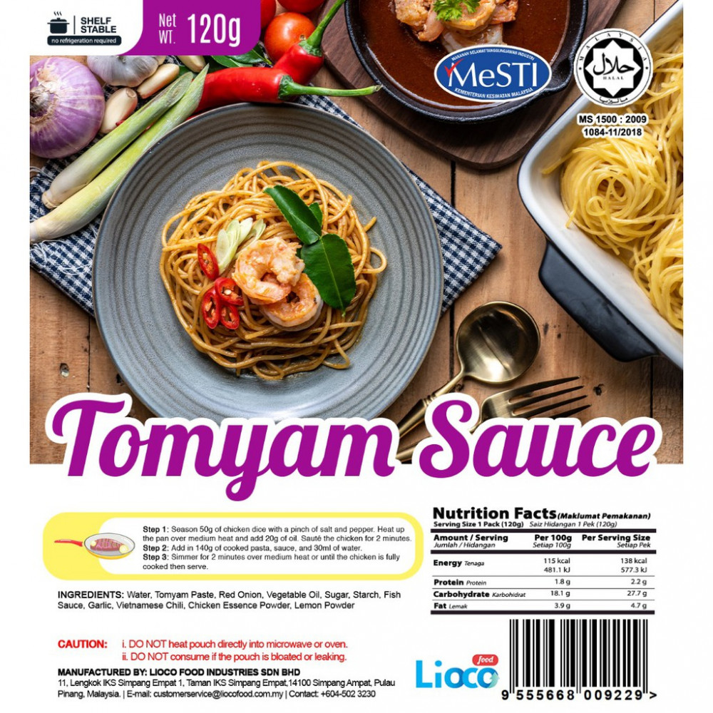 [HALAL -  Lioco Food]Tomyam Sauce (Ready To Eat - Marketplace Harian)