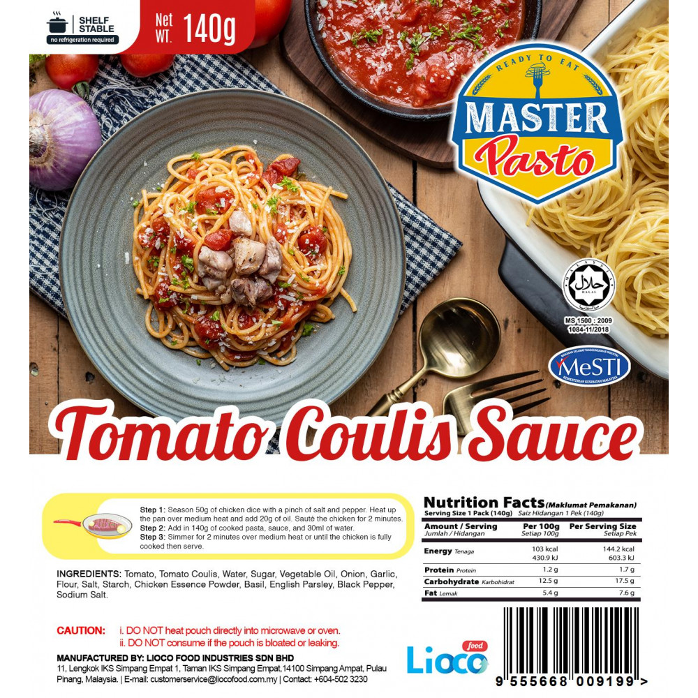 [HALAL - Lioco Food] Tomato Coulis Sauce (Ready To Eat - Marketplace Harian)