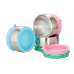 [Eco- Friendly - Avanchy] Stainless Steel Suction Baby Bowl + Air Tight Lid (Chemicaless - Marketplace Harian)
