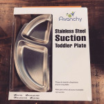 [Eco- Friendly - Avanchy] Stainless Steel Suction Toddler Plate (Chemicaless - Marketplace Harian)