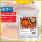 Master Pasto Value Pack Mushroom Soup/Mushroom Vegetarian Friendly Soup / Tomato Soup/ Pumpkin Soup (Halal) - Ready Meal Instant Food - Marketplace Harian