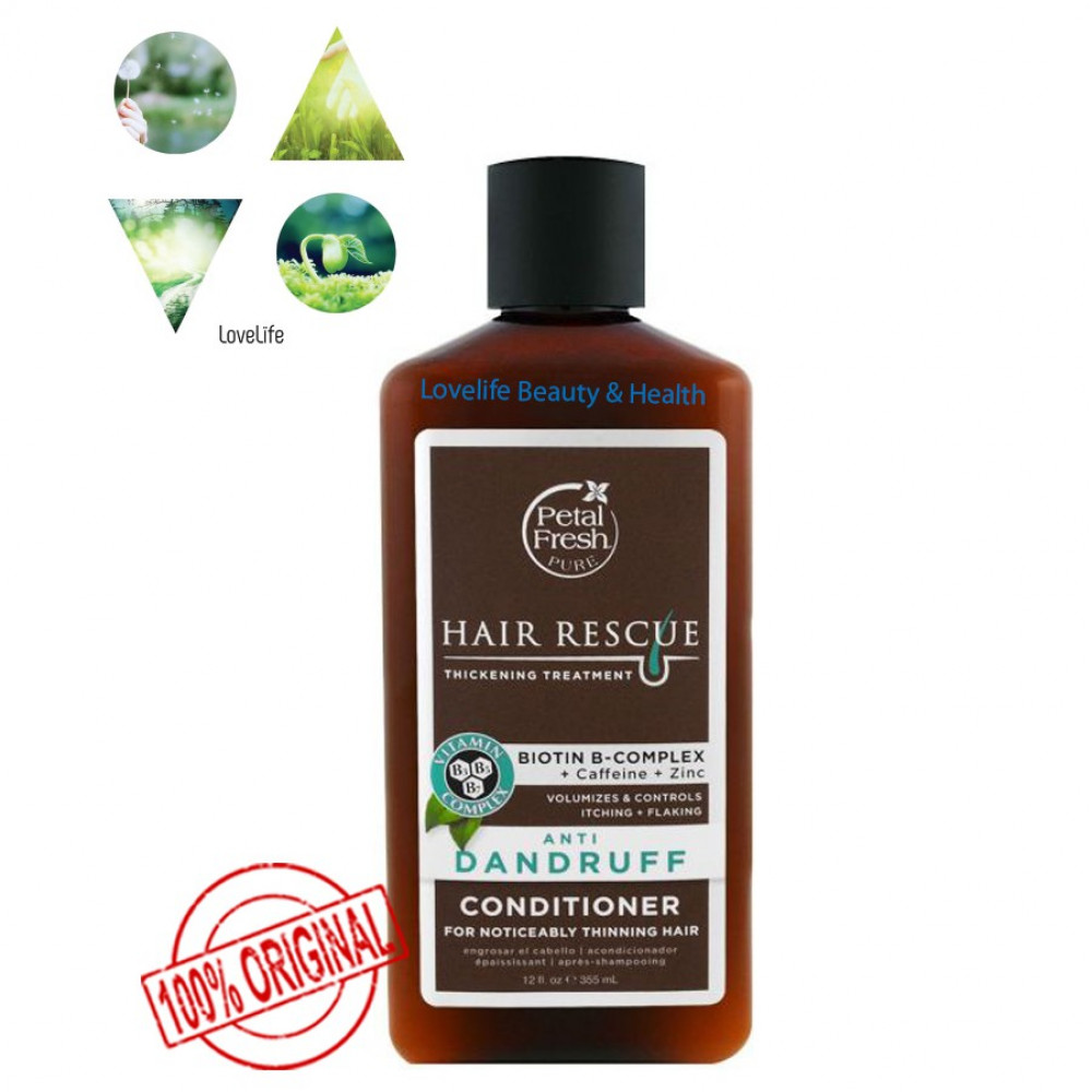 Petal Fresh Hair Rescue, Anti-Dandruff Treatment Shampoo & Conditioner 355ml Petal Fresh Hair Rescue, Anti-Dandruff Treatment Shampoo & Conditioner 355ml