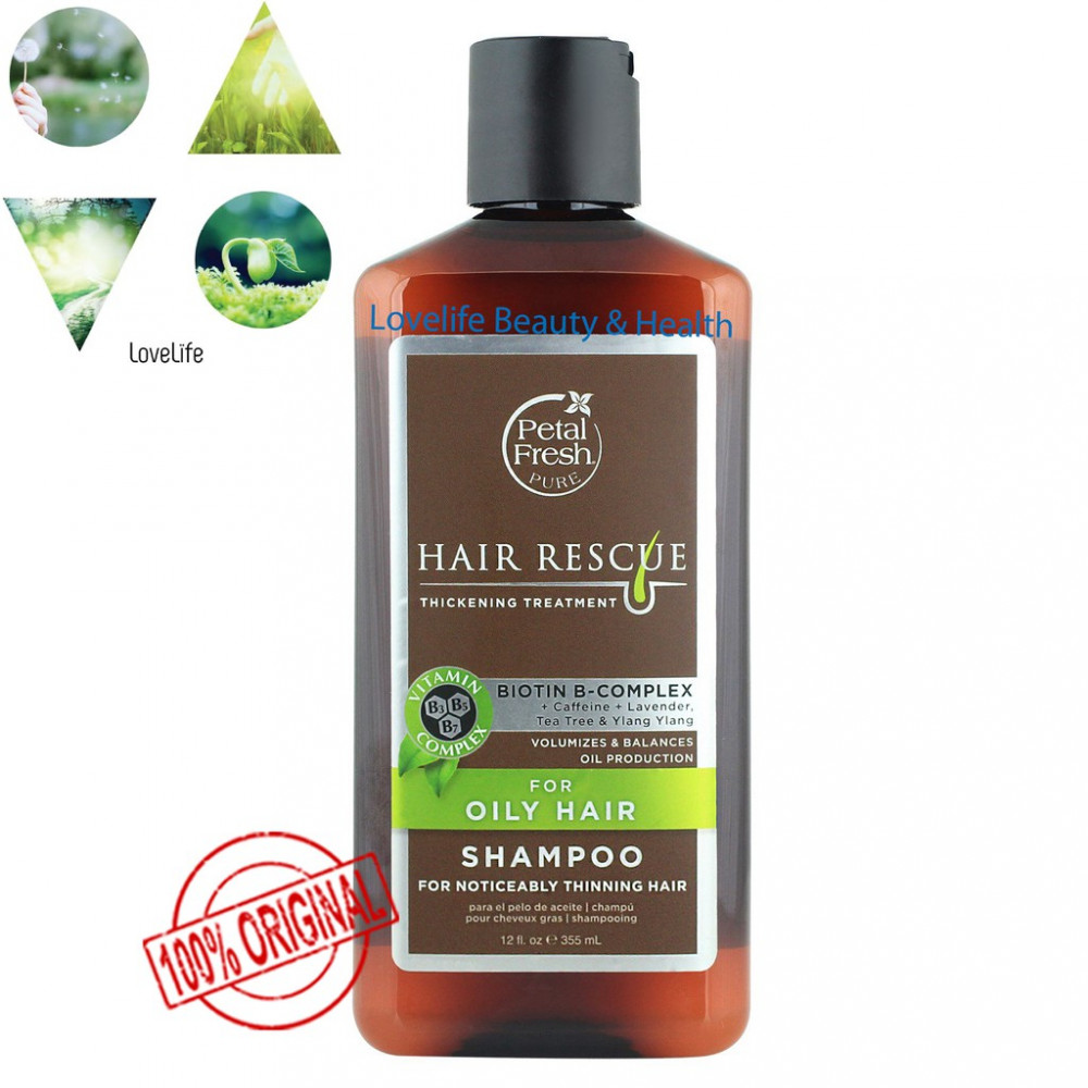 PETAL FRESH RESCUE for Oily Hair Shampoo & Conditioner 355ml