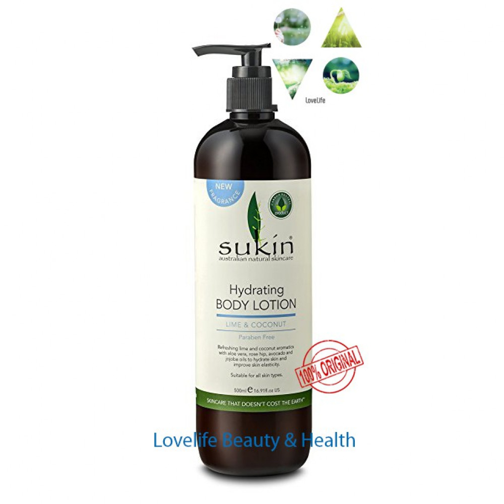 Sukin Lime & Coconut Hydrating Body Lotion 500ml