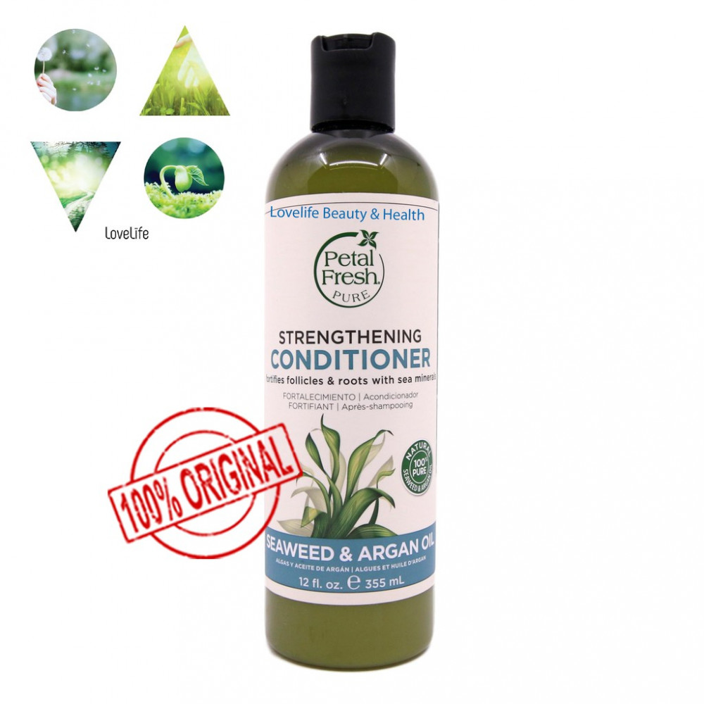 Petal Fresh Strengthening Conditioner - Seaweed & Argan Oil 355ml