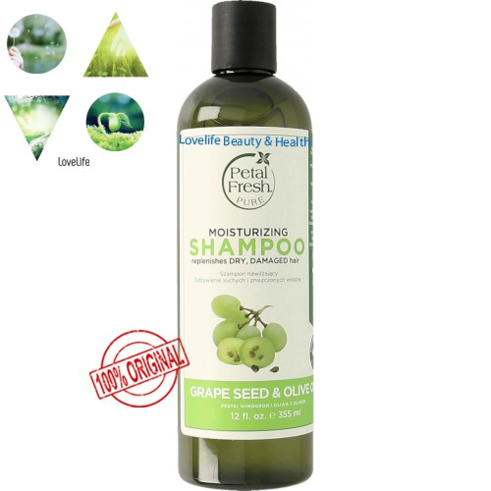 Petal Fresh Moisturizing Shampoo (Grape Seed & Olive Oil) 355ml EXP 2021