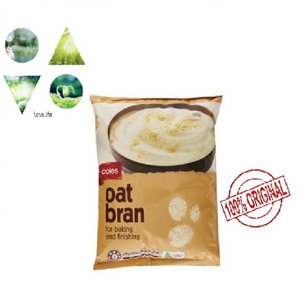 AUSTRALIA Oat Bran for baking and finishing 500g EXP FEB2019