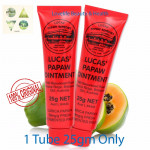 Lucas Papaw Ointment Tube 25g x 1 AUD PACK [ORIGINAL IMPORTED FROM AUSTRALIA ]