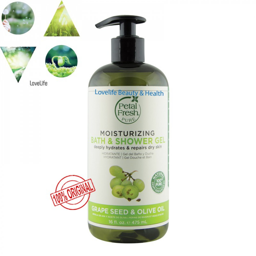 Petal Fresh Moisturizing Bath & Shower Gel Grape Seed&Olive Oil