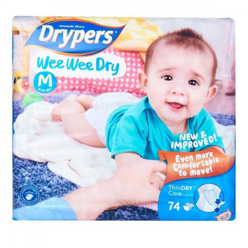 DRYPERS WEE WEE DRY M SIZE DRYPERS WEE WEE DRY M SIZE