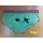 Ready stock (Set of 7) Ladies Underwear Low Waist Panties (Emoji) -7pcs