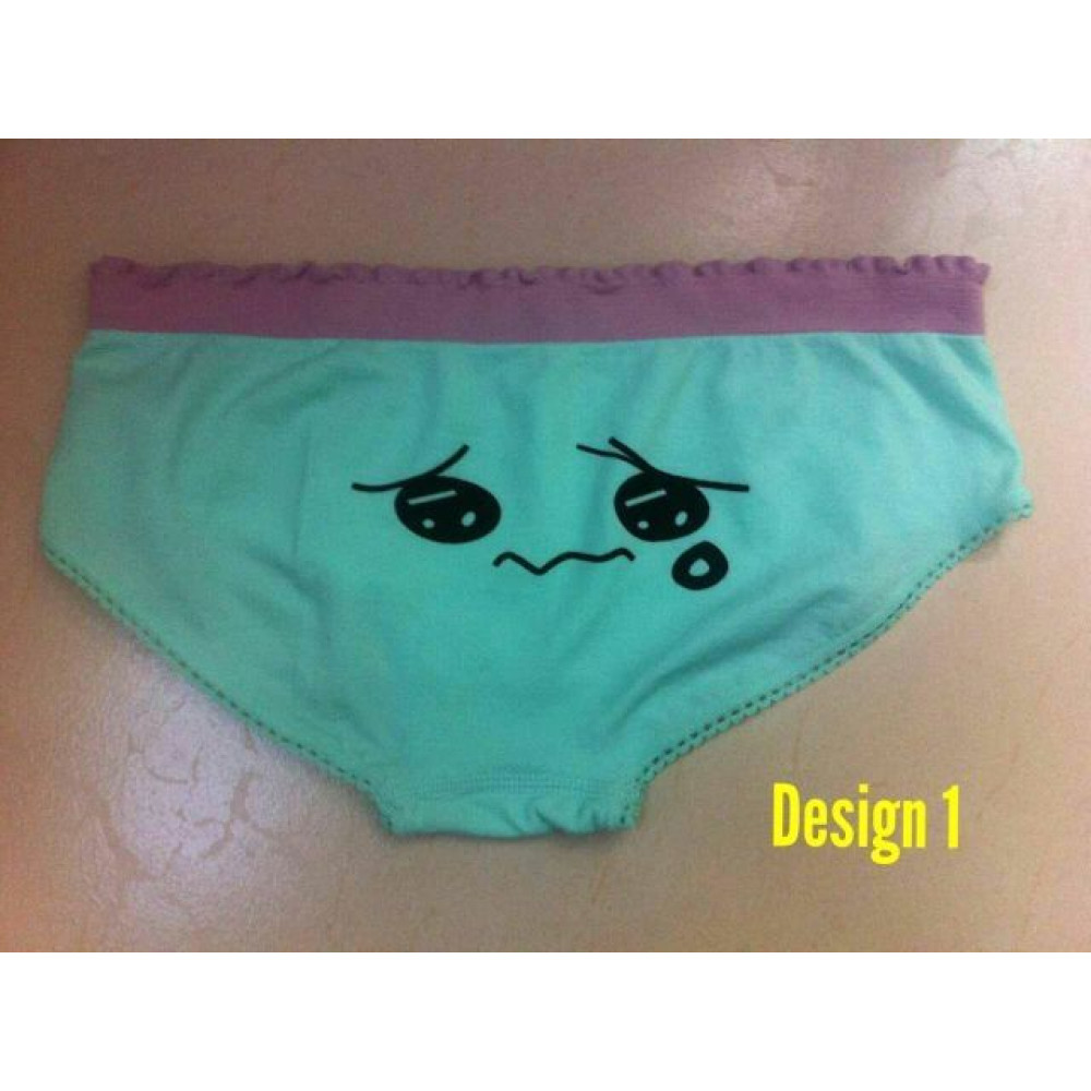 Ready stock (Set of 7) Ladies Underwear Low Waist Panties (Emoji) 7pcs