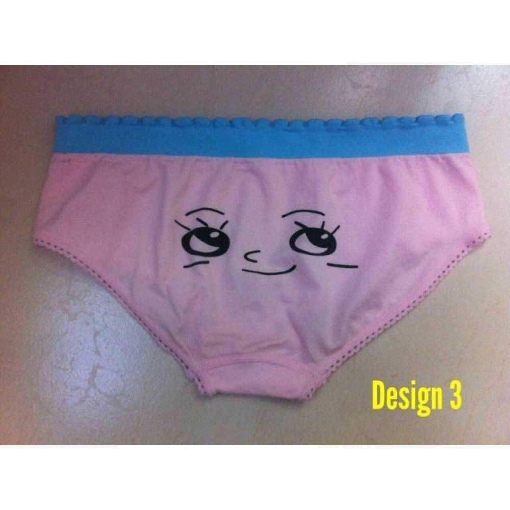 Ready stock (Set of 7) Ladies Underwear Low Waist Panties (Emoji) 7pcs