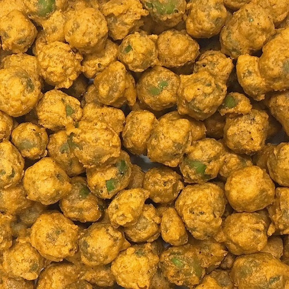 HNL Snack Tibits Curry Green Peas 450g HNL Snack Tibits Curry Green Peas 450g